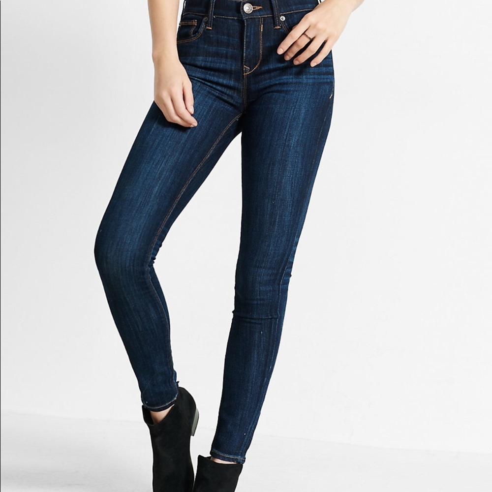 Express mid-rise jeggings